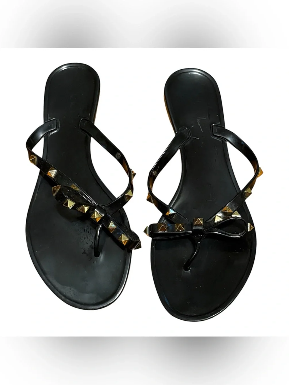 NWOT Studded Bow Sandals